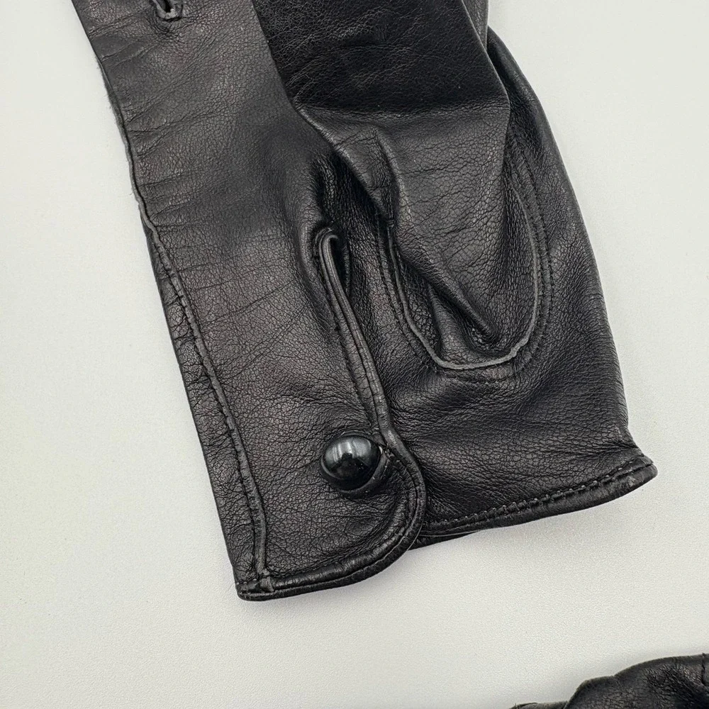 Lot of‎ 2 Vintage Leather Dress Gloves Driving Gloves Brown Black Formal